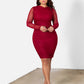 Riley Cross Over Neckline Bodycon Mini Dress