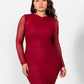 Riley Cross Over Neckline Bodycon Mini Dress