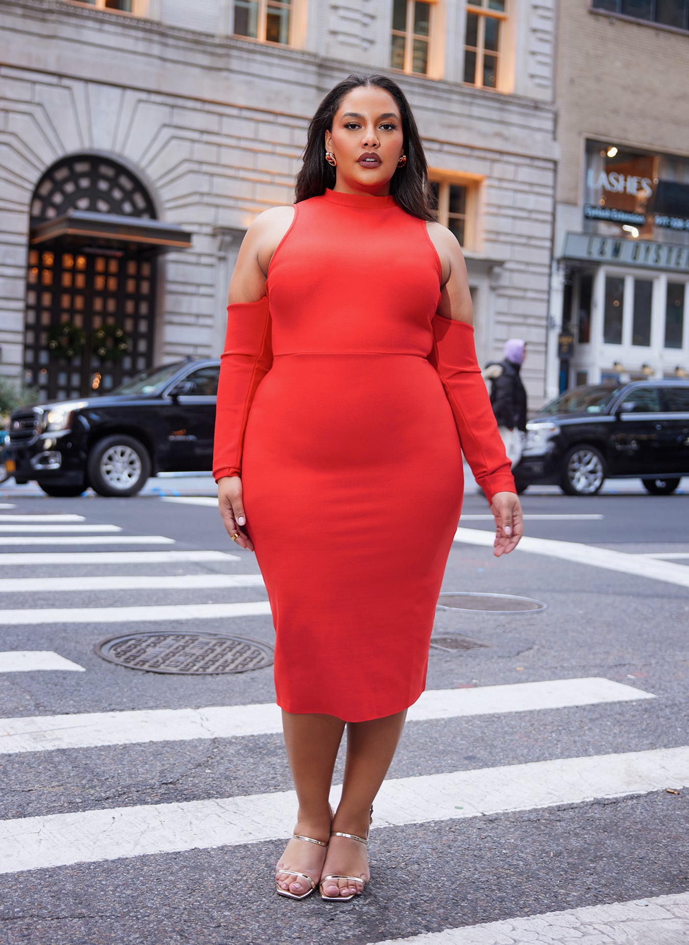 Bodycon Bandage Dress Plus Size Gold Heidi Bandage Midi Dress