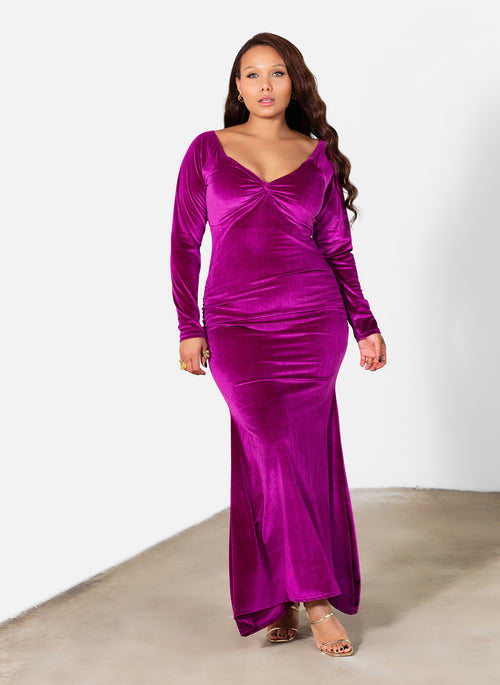 Rosalie Velvet Mermaid Gown