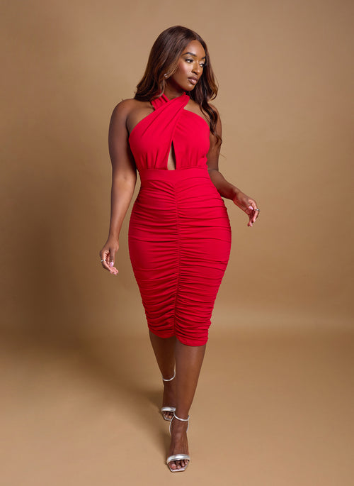 *Pre-Sale* Ruby Ruched Bodycon Mini Dress