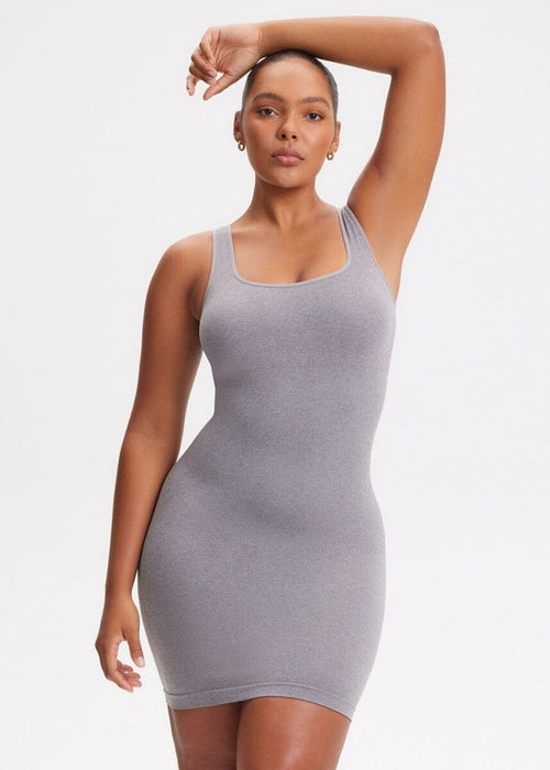 She Waisted SnatchedKnit Tank Mini Dress