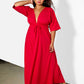 Silvia Kimino Sleeve Maxi Dress