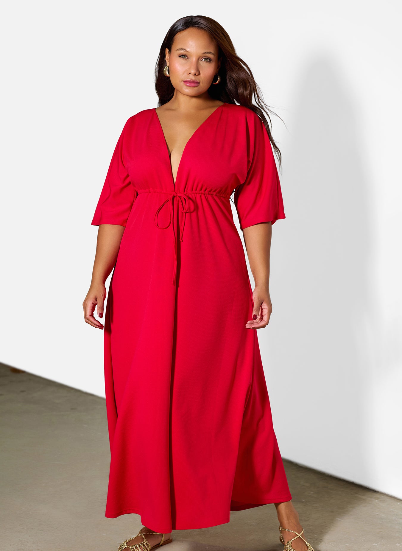 Silvia Kimino Sleeve Maxi Dress