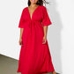 Silvia Kimino Sleeve Maxi Dress