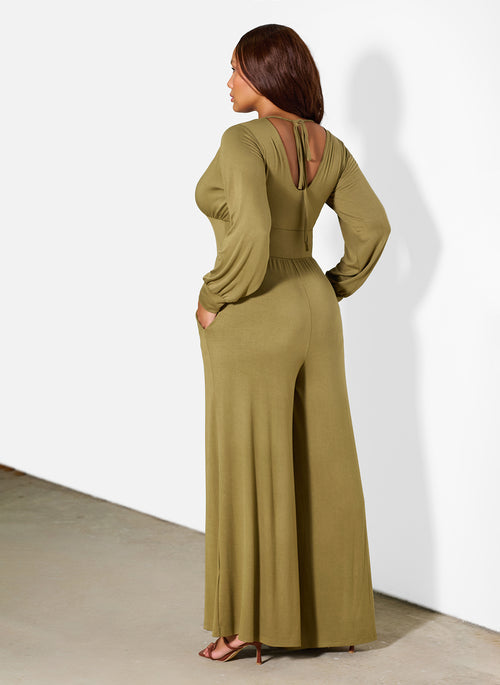 Susan Drop Waist Wide Leg Jumpsuit