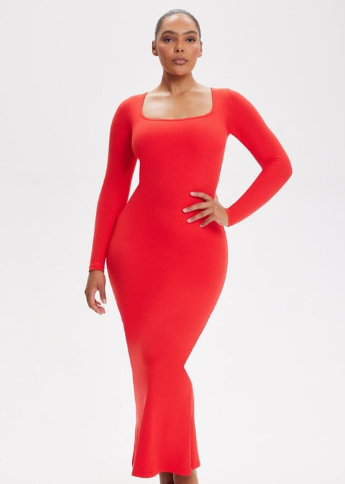 She Waisted 3-In-One Shapewear Midi Dress