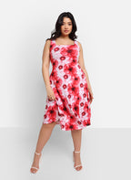 Shirleen Floral Midi A Line Dress