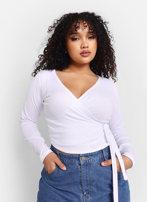 Taye Ribbed Tie Waist Top