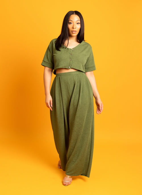 Tina Pleated Wide Leg Pants