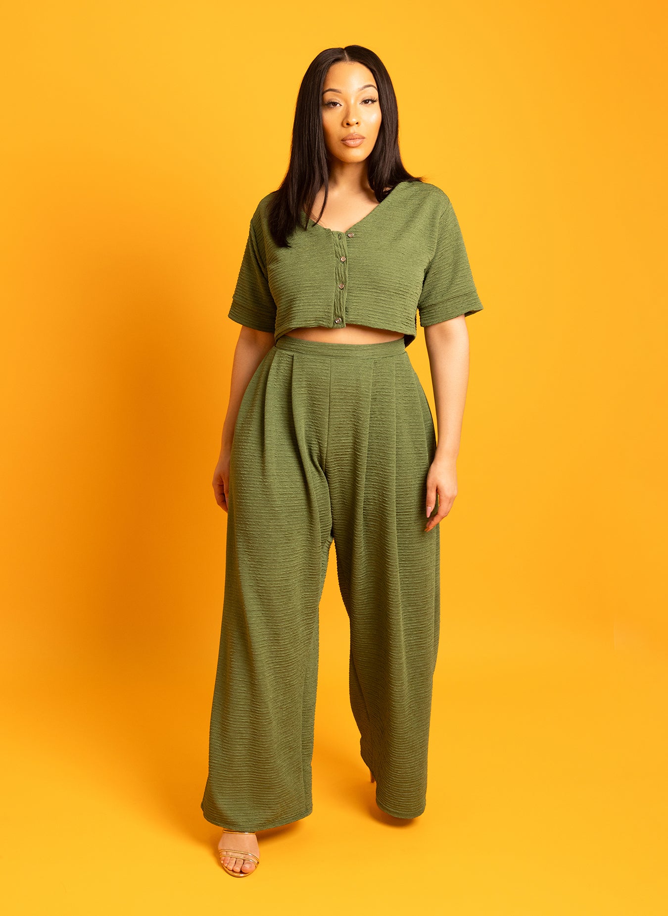 Tina Pleated Wide Leg Pants