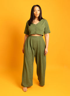 Tina Pleated Wide Leg Pants