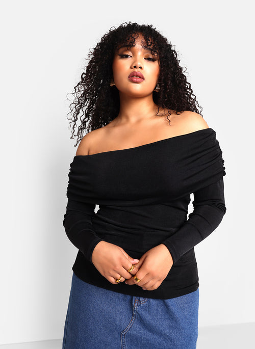 Uma Slinky Off Shoulder Top