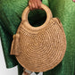 Straw Tassel O-Ring Tote