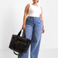 Metallic Puffer Tote