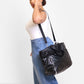 Metallic Puffer Tote