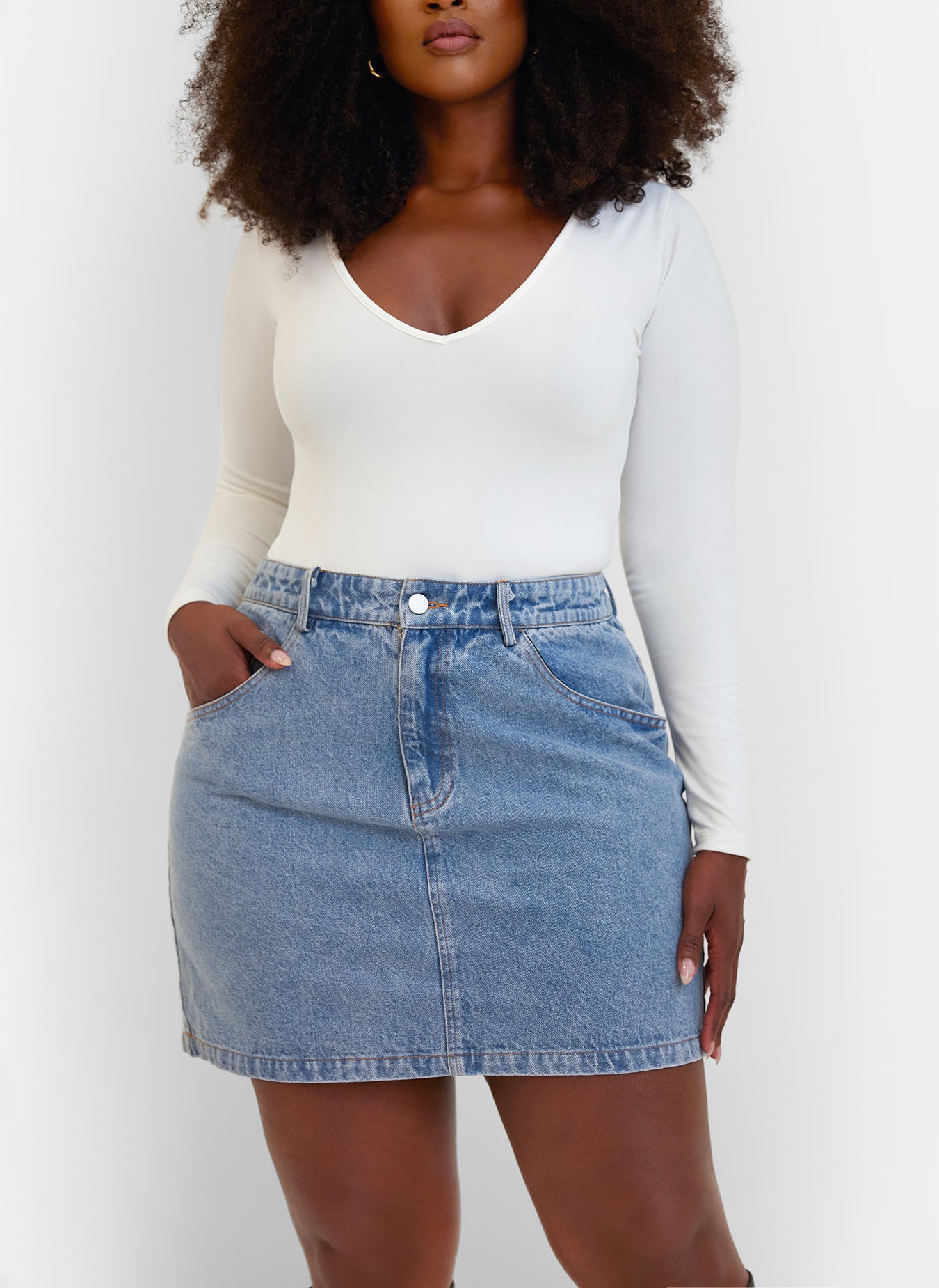 Alba Denim Mini Skirt
