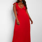 All You Need Maxi Skater Dress W. Pockets - Red