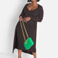 A Lot To Love V-Neck Midi Dress & Cardigan Set - Brown