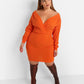 Eve Ribbed Drop Sleeve Mini Bodycon Dress
