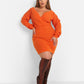 Eve Ribbed Drop Sleeve Mini Bodycon Dress