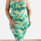 Avey Floral Strapless Bodycon Midi Dress