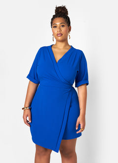 Avery Faux Wrap Mini Dress