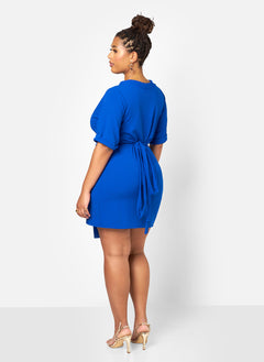 Avery Faux Wrap Mini Dress