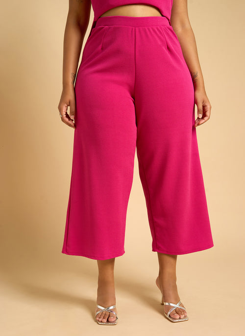 Azora Straight Leg Pants - Magenta