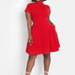 Being Modest Turtleneck Skater Mini Dress w. Pockets
