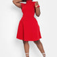 Being Modest Turtleneck Skater Mini Dress w. Pockets