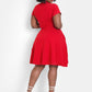 Being Modest Turtleneck Skater Mini Dress w. Pockets