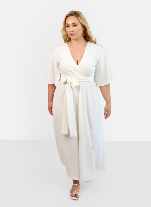 Bianca Faux Wrap Maxi Dress