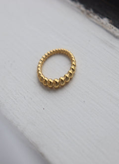 Oleada 18K Gold Plated "Avry" Extended Sizing Stacking Ring