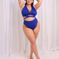 Capri High Waist Bikini Bottom - Royal Blue