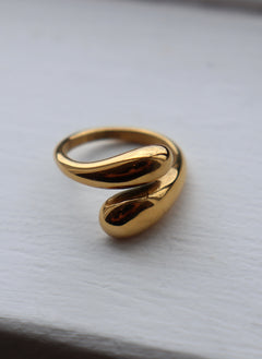 Oleada 18K Gold Plated "Ivy" Extended Sizing Stacking Ring