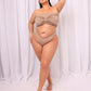 Danica Knotted Bandeau Swim Top - Taupe