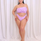 Danica Knotted Bandeau Swim Top - Lilac