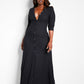 Devoted Ribbed Button Front Maxi A Line Dress - Black