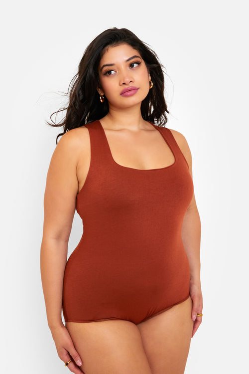 Essential Square Neck Tank Bodysuit