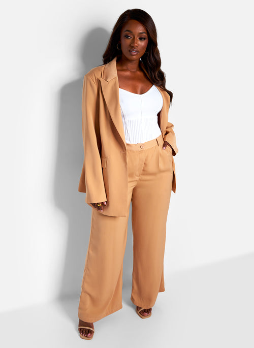 Essential Oversized Blazer - Nude