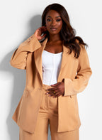 Essential Oversized Blazer - Nude