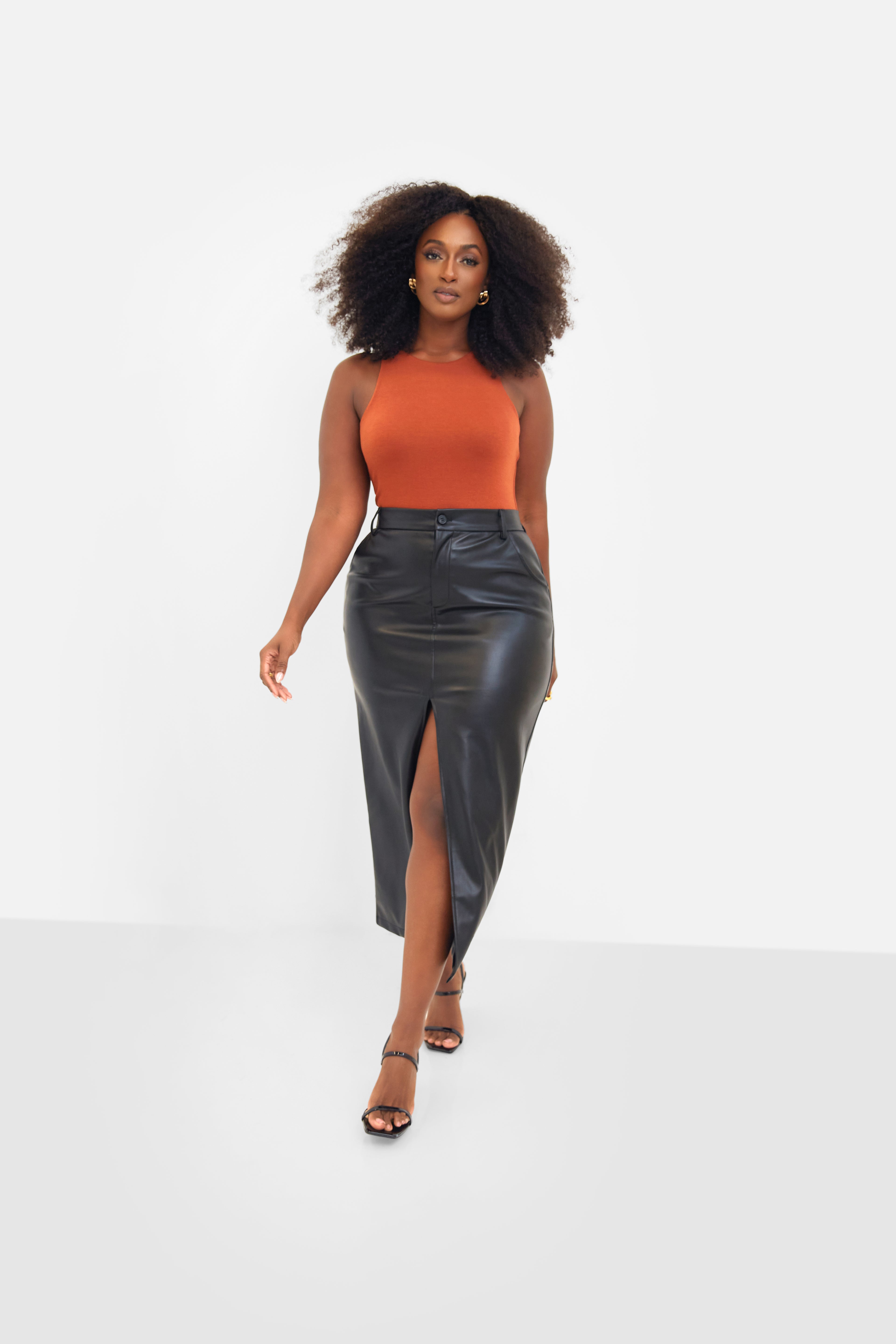Essential Halter Neck Bodysuit - Mocha