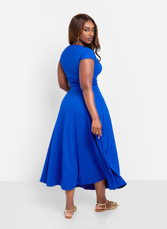 Essential A-Line Midi Skirt - Blue