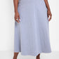 Essential A-Line Midi Skirt - Grey