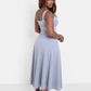 Essential Square Neck Tank Crop Top - Grey