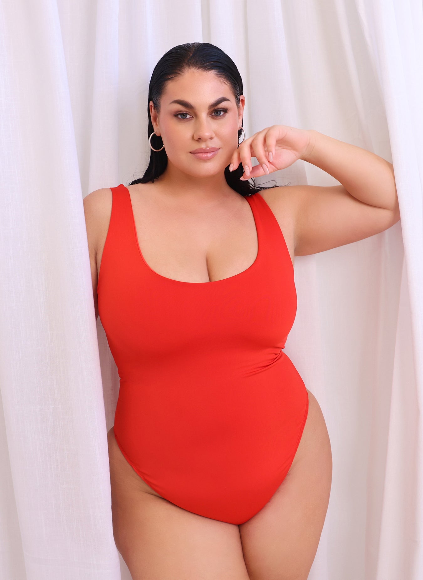 Essential Tank Swimsuit - Red