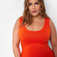 Essential Tank Maxi Bodycon Dress - Orange