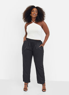 Essential String Halter Crop Top