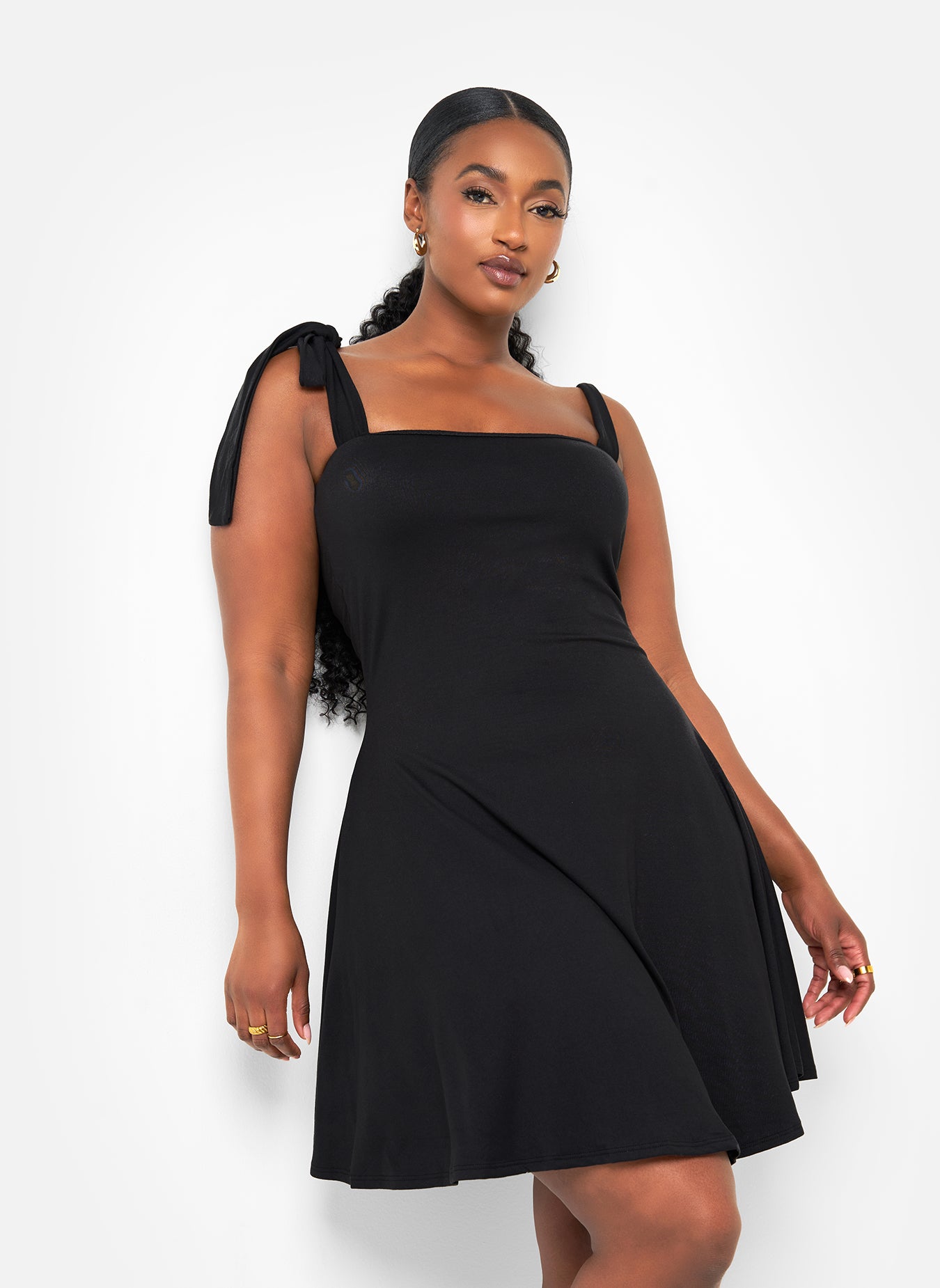 Funfash The Little Black Midi Cocktail Plus Size Dress for Women with an  Empire Waist XL 1X 2X 3X : : Clothing, Shoes & Accessories